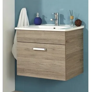 Koupelnový nábytek Koupelnová skříňka s umyvadlem Pelipal Quickset 313 dub sanremo 65 x 53 x 44,5 cm 313.000650