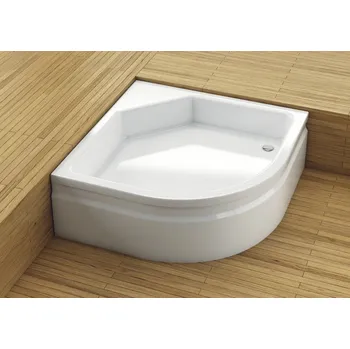 Sprchová vanička AQUAFORM STANDARD 90/22,5 panel k vaničce čtvrtkruhový bílý akryl