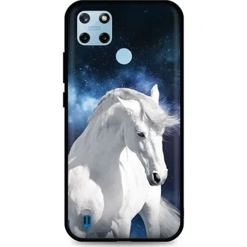 Pouzdro na mobilní telefon Kryt Realme C25Y silikon White Horse (obal neboli pouzdro na Realme C25Y)