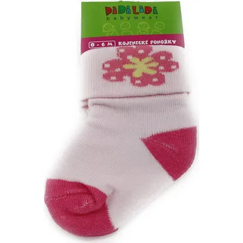 Světle růžové kojenecké dívčí ponožky Darell 0 - 6 měsíců