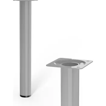 Stolová podnož Walteco Nábytková noha kulatá, průměr 30mm, výška 250mm, šedá