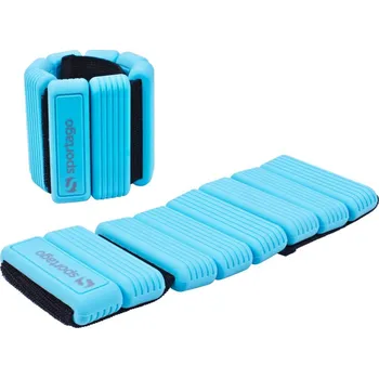 Zátěžové oblečení Sportago Fity Groove silikonové závaží na kotníky 2x0,5 kg, modré