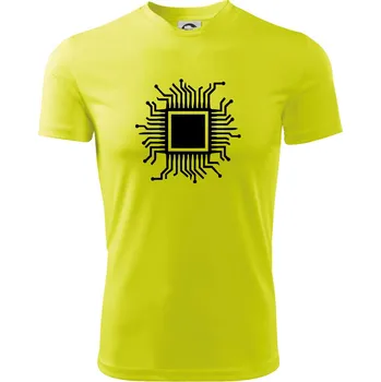 Chlapecké oblečení Procesor - Dětské triko sportovní (dresovina) - 146 cm/10 let ( Neonově žlutá )