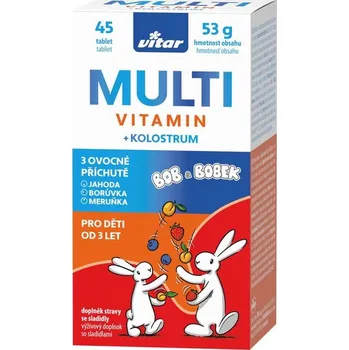 Vitar Kids Bob a Bobek Multivitamin + Kolostrum