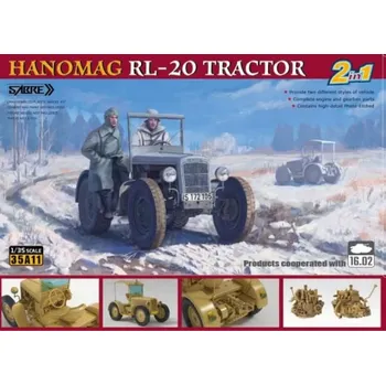 Plastikový model Sabre model 1/35 Hanomag RL-20 Tractor