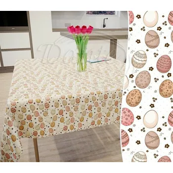 ubrus Dante Ubrus Velikonoční kraslice hnědé - napron 65cm x 65cm