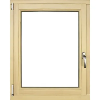 Okno Dřevěné okno lakované borovice 80 x 100 levé trojsklo
