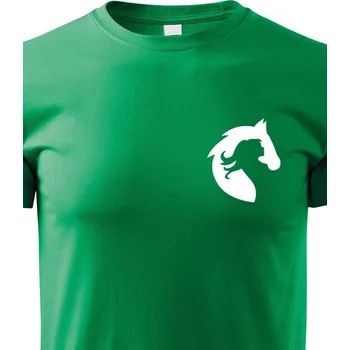 Chlapecké tričko Dětské tričko Srdce kůň 2, Barva Zelená, Velikost 110 cm/4 roky, Canvas Dětské tričko Bezvatriko.cz 0875