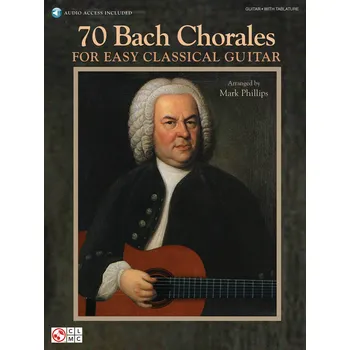 70 Bach Chorales For Easy Classical Guitar - klasick skladby pro kytaru 1002616