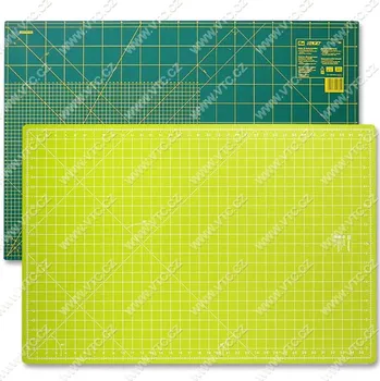 Oboustranná řezací podložka 90x60cm (E) Tm.zelená (Šicí potřeby)