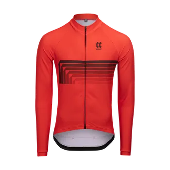 cyklistický dres Kalas Pánský cyklistický dres MOTION Z2 dlouhý rukáv, červený Kalas velikost: 4 (L)