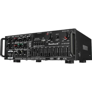 Hi-Fi Zesilovač AUDIO ZESILOVAČ 2x100W | FM RÁDIO | BLUETOOTH | EQUALIZÉR | 4x MIC | MP3 PŘEHRÁVAČ USB/SD