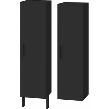 Koupelnový nábytek Lavedo Manhy Black 120 nízká koupelnová skříňka Černá