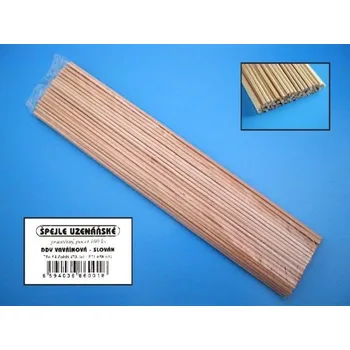 Špejle 30 cm, 100 ks hrocené
