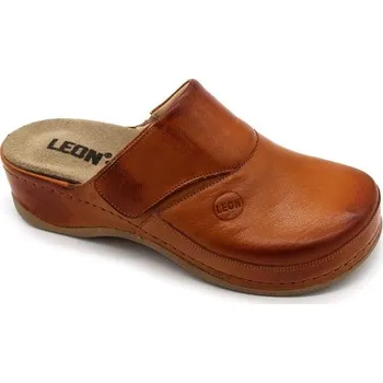 Dámská zdravotní obuv Leon 2019 Dámská zdravotní kožená obuv uzavřená - Hnědá Velikost: 36
