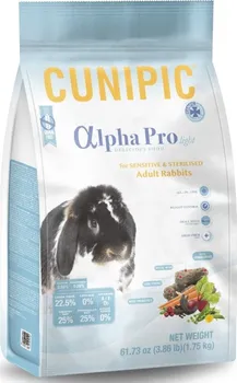 Krmivo pro hlodavce CUNIPIC Alpha Pro Rabbit Light Sensitive 1,75 kg