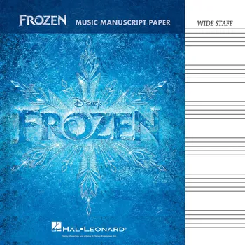 Frozen ledov krlovstv: Music Manuscript Paper - Wide Staff (32 Pages) 979879