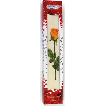 Ručník Ručník v ozdobné kazetě Růže, oranžová, 50 x 90 cm