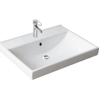 Umyvadlo Okna Macek Zápustné umyvadlo - UM.603, 60 cm, keramické, lesklá bílá