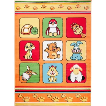 Koberec Dětský kusový koberec Animals oranžový 80x150cm