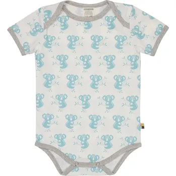 Kojenecký body Dětské body s krátkým rukávem Koala modrá loud + proud Velikost: 74/80