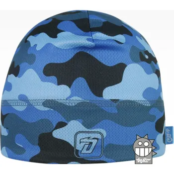 Čepice DRÁČE funkční čepice Bruno 138 modrá maskáčová velikost čepic: 54-56cm (7-14 let, RDX vel. 6)