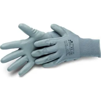 Pracovní rukavice Rukavice Nylon šedé 11" XXL