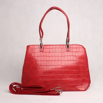 Kabelka David Jones Paris Středně velká kabelka do ruky David Jones CM6456A červená