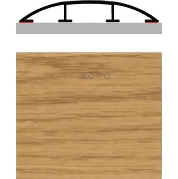 Podlahová lišta Přechodová lišta samolepicí PROFIL Team P25 Dub světlý 75 x 1000 mm