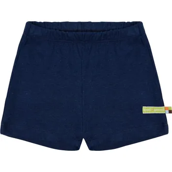 Chlapecké kraťasy Dětské kraťasy s příměsí lnu Tmavě modrá loud + proud Velikost: 74/80