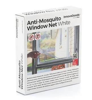 Síť proti hmyzu InnovaGoods Okenní síť proti komárům bílá