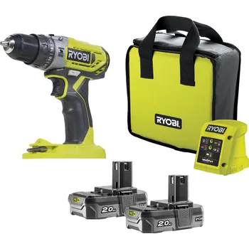 Vrtačka Ryobi R18PD2 5133004459 2 x 2,0 Ah + nabíječka + taška