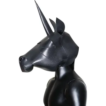 Erotická maska Maska Jednorožec Barva: Červená