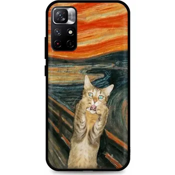 Pouzdro na mobilní telefon Kryt Xiaomi Poco M4 Pro 5G silikon Scared Cat (obal neboli pouzdro na Xiaomi Poco M4 Pro 5G)