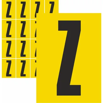 Samolepící etiketa Písmena samolepící Z samolepící vinylová fólie velikost znaku 200 mm