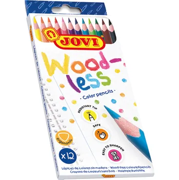 Pastelka JOVI Trojhranné bezdřevé pastelky 12 ks