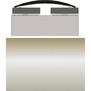 Podlahová lišta Přechodová lišta oblá Profilteam E07 Inox samolepicí 30 mm 270 cm