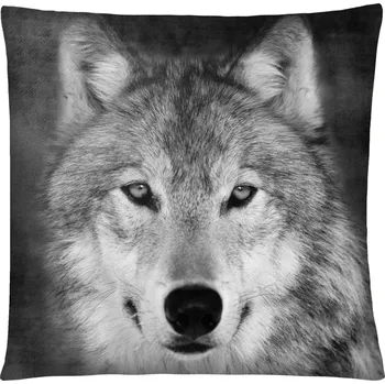 Polštář Polštář s vlkem 20 Mybesthome 40x40 cm Varianta: Povlak na polštář s výplní, 40x40 cm