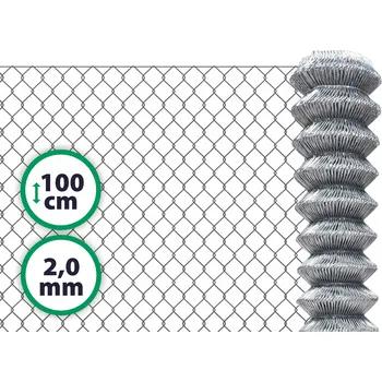 Pletivo Pletivo pozinkované výška 100 cm bez ND (2 mm; 50x50 mm; Zn)