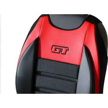 AutoMega GT Ergonomic Leather červený