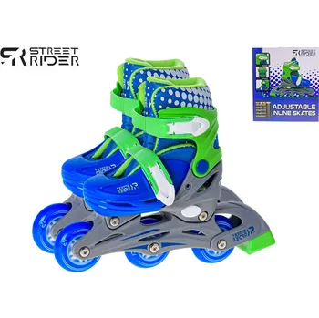 Kolečkové brusle Mikro trading Street Rider - Kolečkové brusle - velikost 30 - 33 - modro-zelená