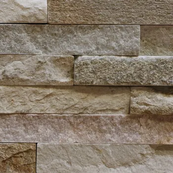 Obklad Přírodní obklad STONE kvarcit IVORY WHITE QUARTZITE 5 LAYER Z SHAPE 15 x 55 cm