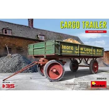 Plastikový model Miniart 1/35 German Cargo Trailer (6x decal options)