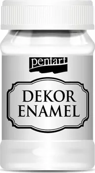 Speciální výtvarná barva Pentart Dekorační smalt 100 ml bílý