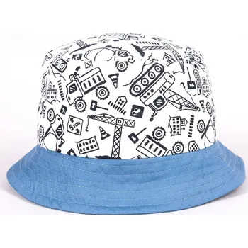 Kojenecká čepice YO dětský klobouček bavlněný - Na stavbě - chlapecký vel. 44-48cm