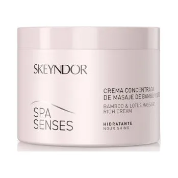 Masážní přístroj Skeyndor Spa Senses Bamboo and Lotus Riche Massage - masážní krémový koncentrát z bambusu a lotusu 500 ml