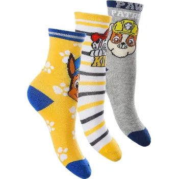 SUN CITY Dětské ponožky Tlapková Patrola – 3 páry, oficiální licence Velikost: 27/30