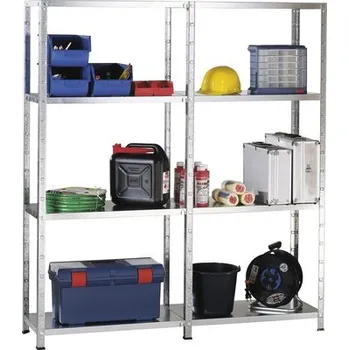 Dílenský regál Kovový regál rozšiřovací Schulte 4503-V 1800x1600x350 mm, 8 polic, nosnost 680 kg, pozinkovaný