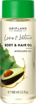 Tělový olej Oriflame Love Nature avokádový olej na tělo a vlasy 100 ml