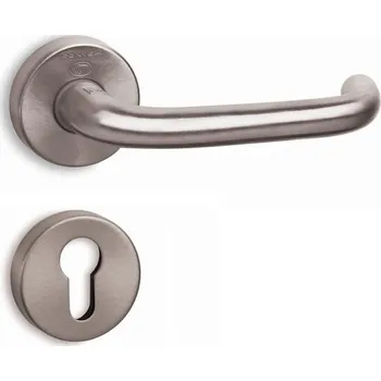 Dveřní kování COBRA MODEL 1185-R CU+ Provedení: PZ (vložkový zámek), Povrch: ONS - nikl matný